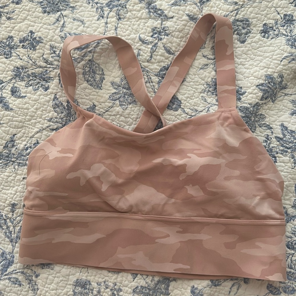 pink camo athelta bra